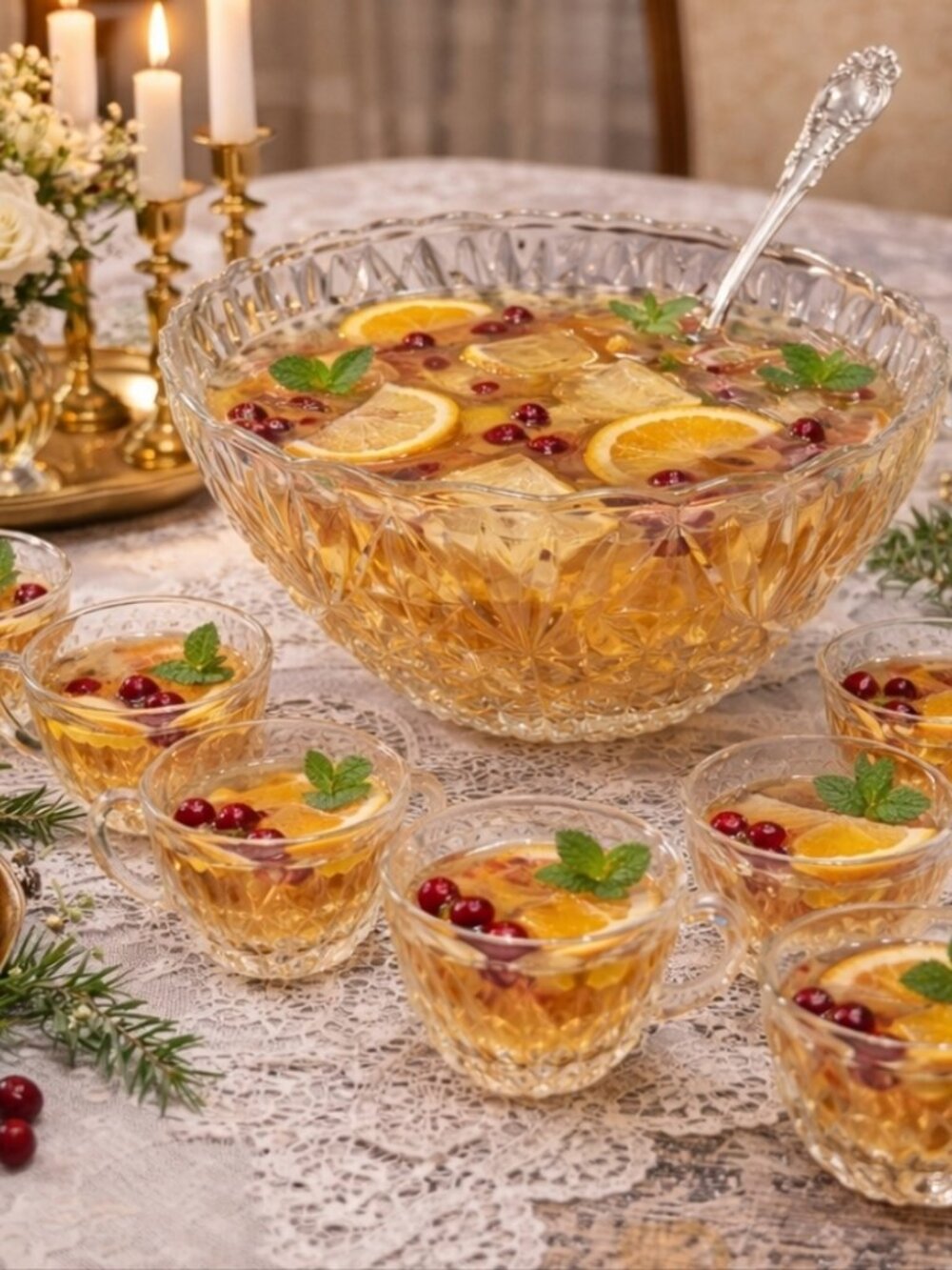 CCO Anchor Hocking Punch Bowl Set